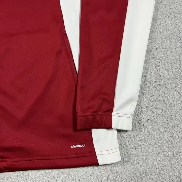 Indiana Hoosiers Jacket Mens L Adidas Full Zip Team Issued Track Climacool - Picture 10 of 16